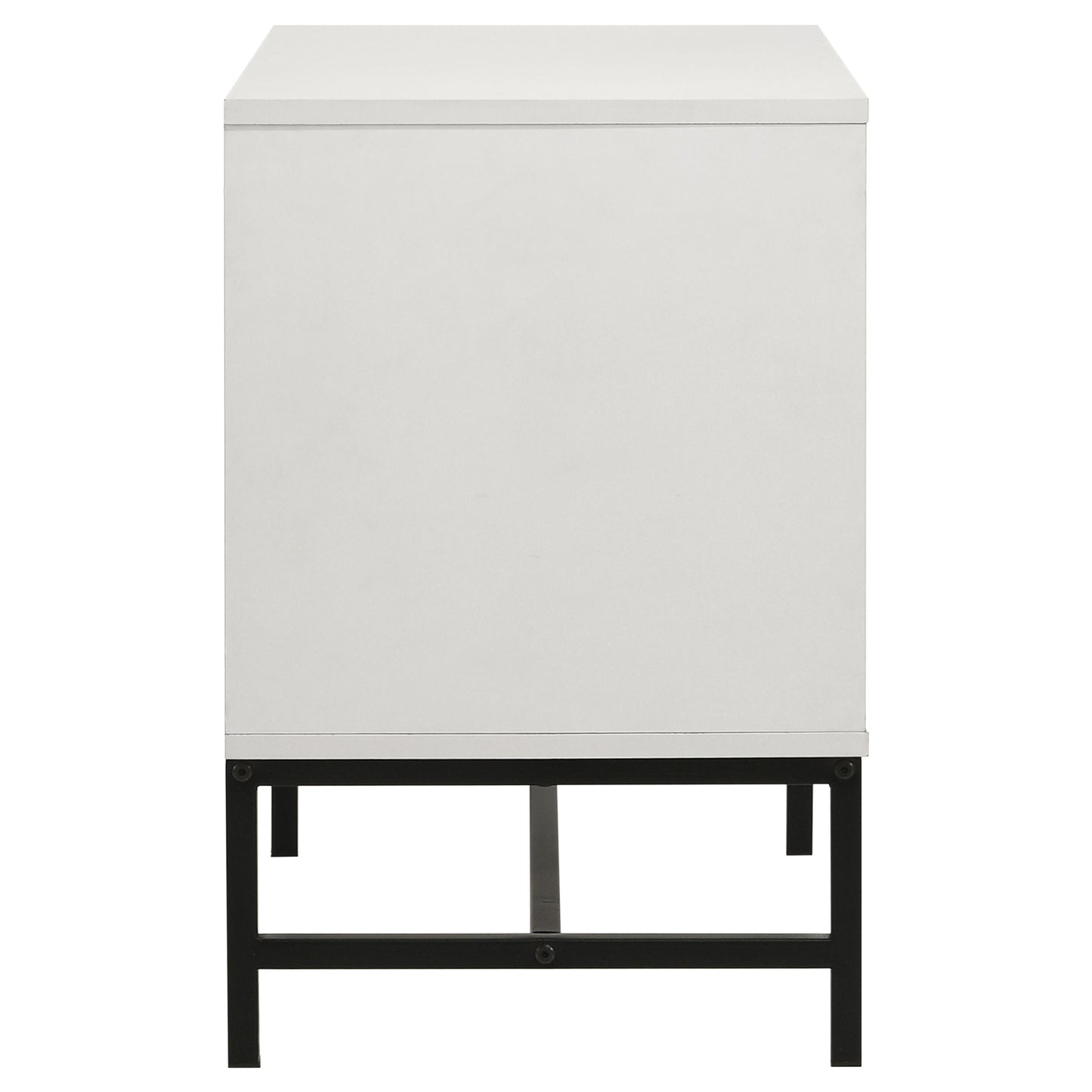 sidney 2-drawer nightstand bedside table white