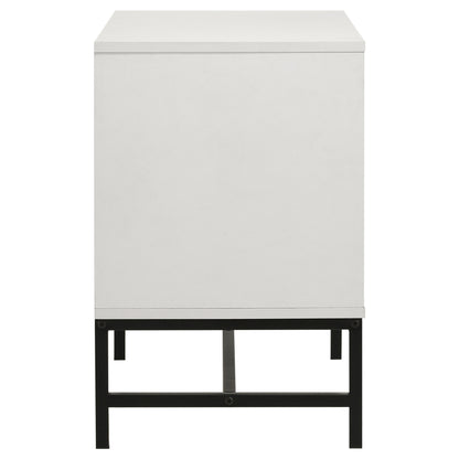 Sidney 2-drawer Nightstand Bedside Table White