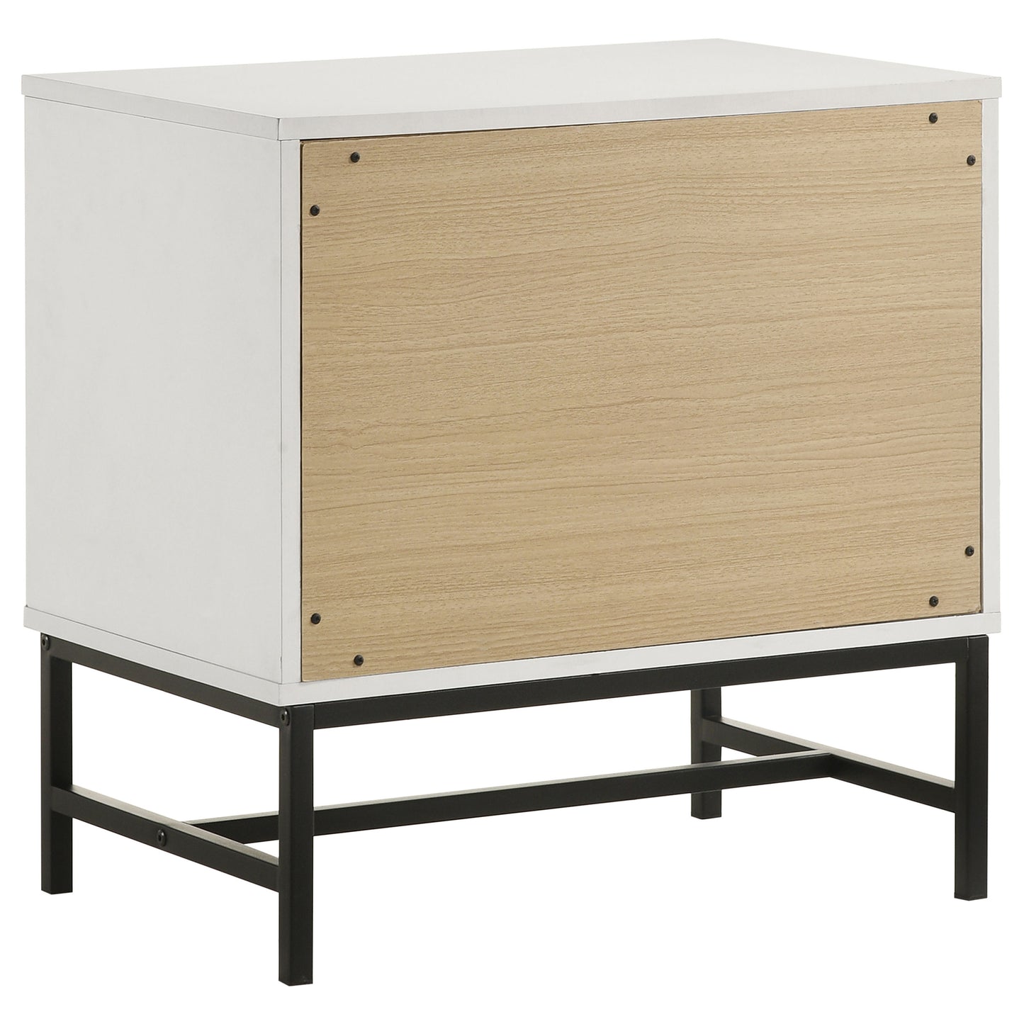 sidney 2-drawer nightstand bedside table white