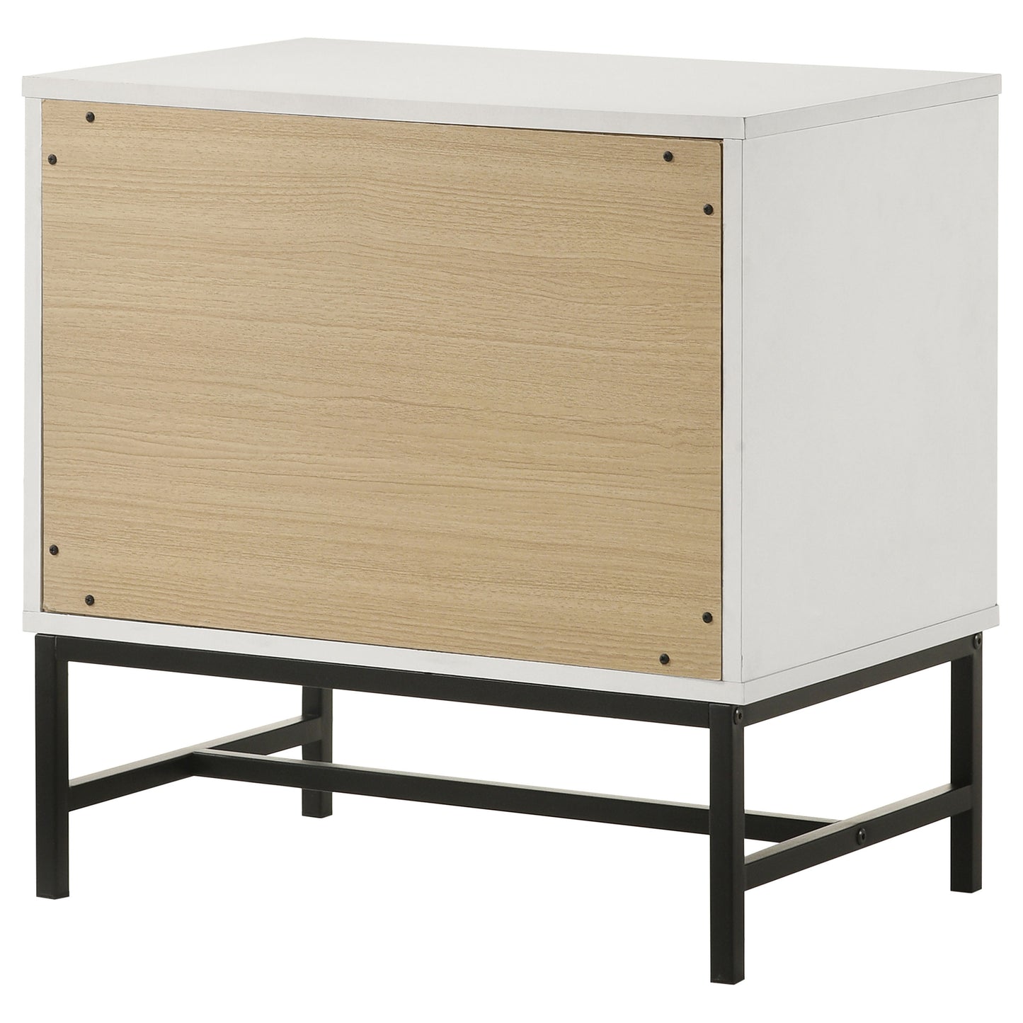 sidney 2-drawer nightstand bedside table white