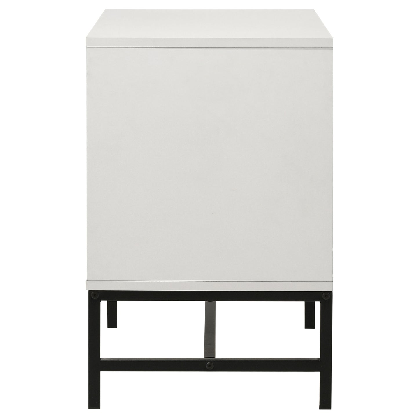 sidney 2-drawer nightstand bedside table white