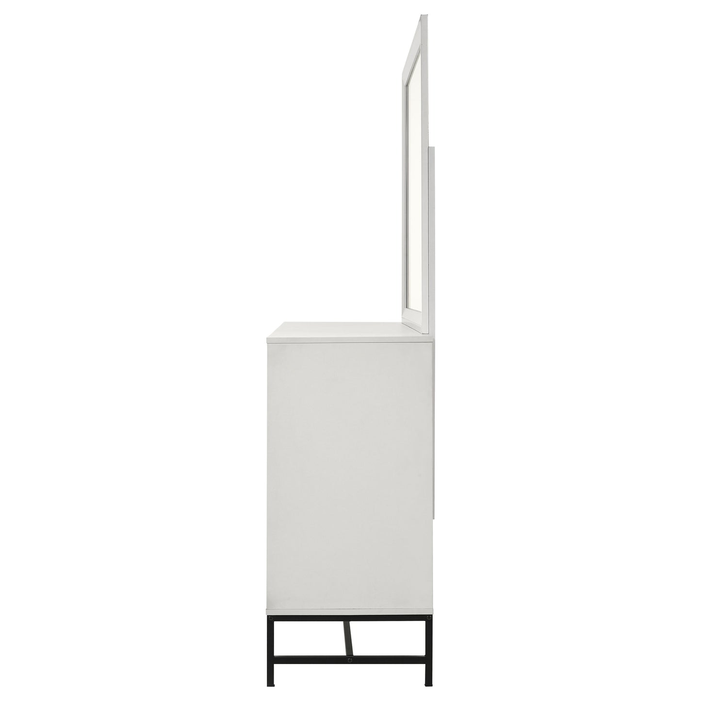 jones 6-drawer dresser with mirror whitewhite