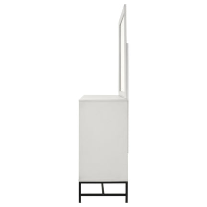 Jones 6-drawer Dresser with Mirror WhiteWhite