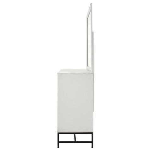 Jones 6-drawer Dresser with Mirror WhiteWhite