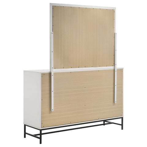 Jones 6-drawer Dresser with Mirror WhiteWhite