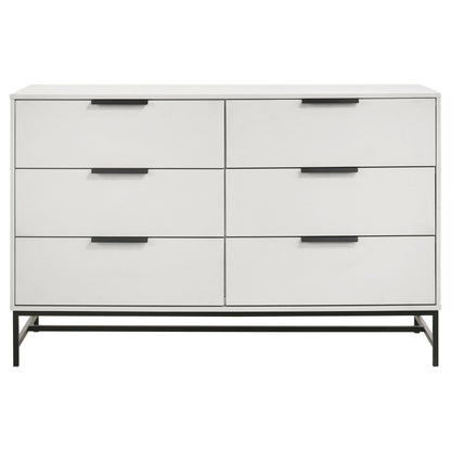 Sidney 6-drawer Bedroom Dresser White