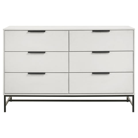 Jones 6-drawer Bedroom Dresser WhiteWhite