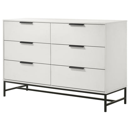 Sidney 6-drawer Bedroom Dresser White