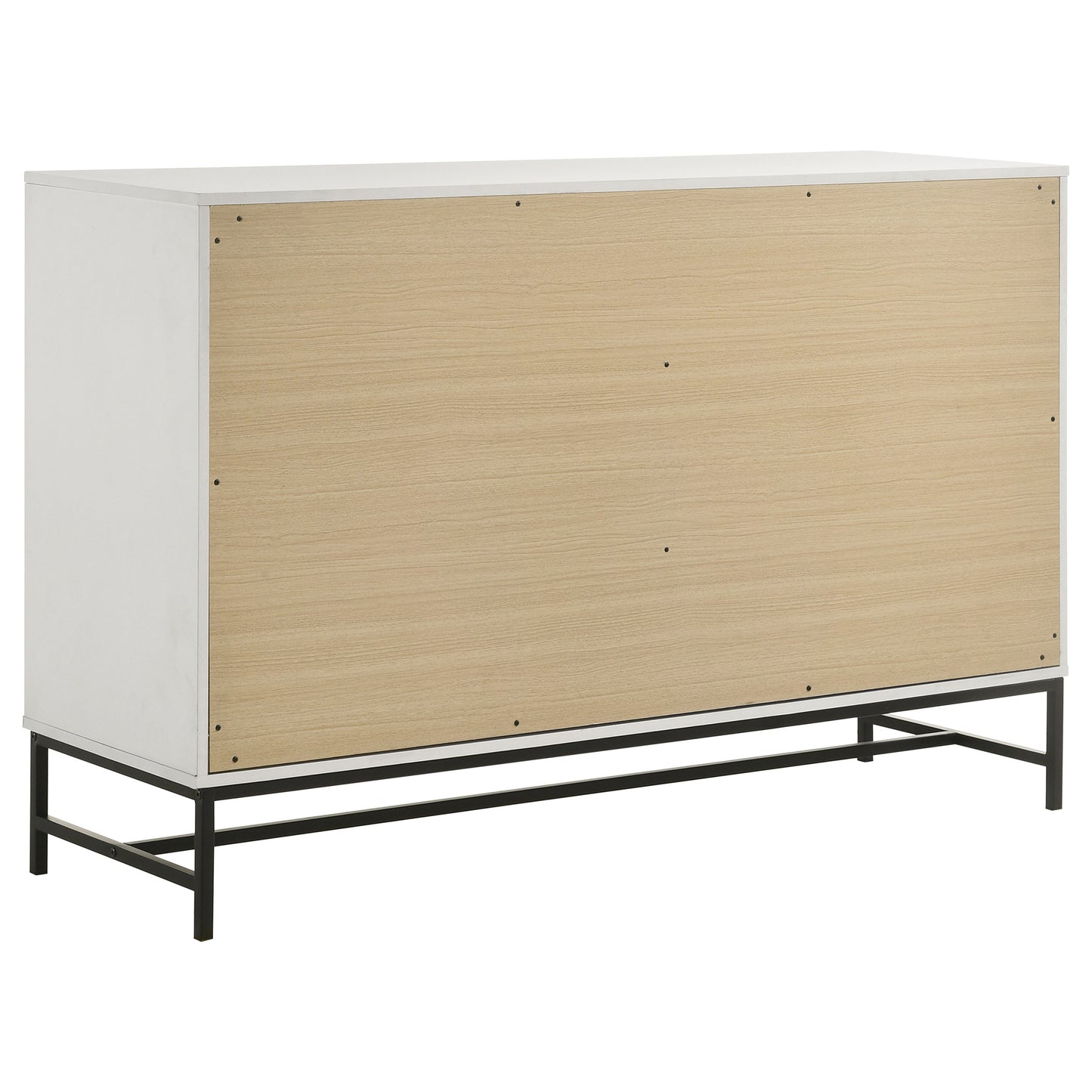 sidney 6-drawer bedroom dresser white