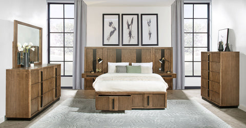 Norwood 6-piece Eastern King Panel Bedroom Set Ash BrownAsh Brown