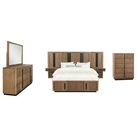 Norwood 6-piece Eastern King Panel Bedroom Set Ash BrownAsh Brown
