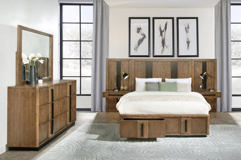 Norwood 5-piece Queen Panel Bedroom Set Ash BrownAsh Brown