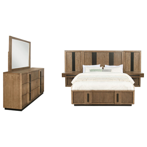 Norwood 5-piece Queen Panel Bedroom Set Ash BrownAsh Brown