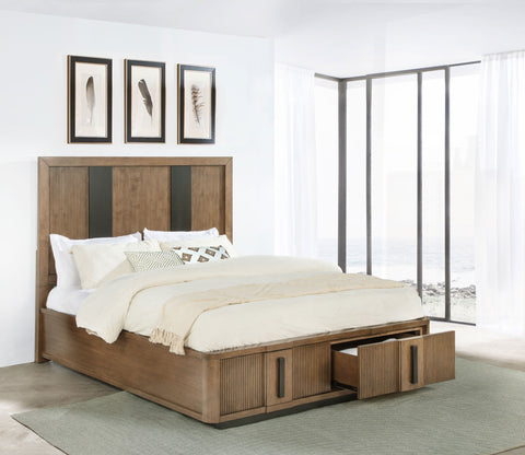Norwood 2-drawer Queen Storage Bed Ash BrownAsh Brown