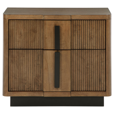 Norwood 2-drawer Nightstand Bedside Table Ash BrownAsh Brown