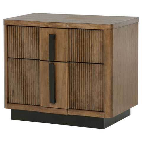 Norwood 2-drawer Nightstand Bedside Table Ash BrownAsh Brown