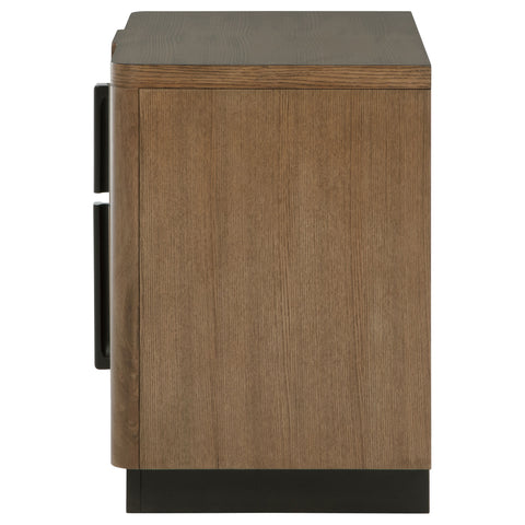 Norwood 2-drawer Nightstand Bedside Table Ash BrownAsh Brown