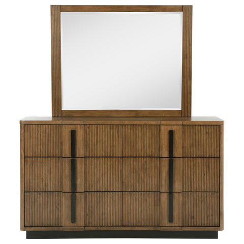 Norwood 6-drawer Dresser and Mirror Ash BrownAsh Brown