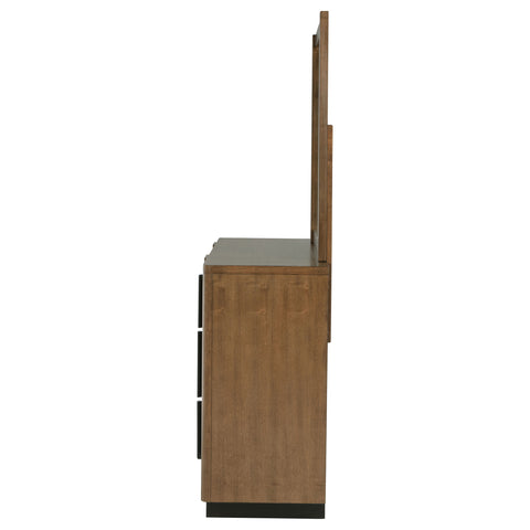 Norwood 6-drawer Dresser and Mirror Ash BrownAsh Brown