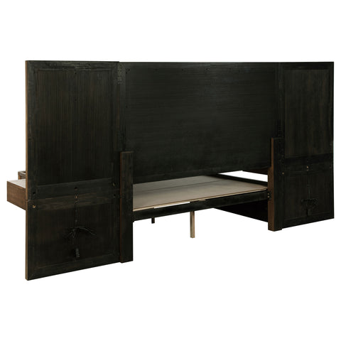 Norwood 2-piece Wall Panel with Nightstand Set Ash BrownAsh Brown