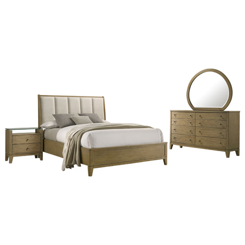 Fultonville 4-piece Eastern King Bedroom Set Natural PineNatural Pine