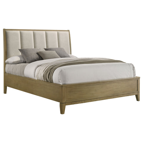 Fultonville Upholstered California King Panel Bed Natural PineNatural Pine