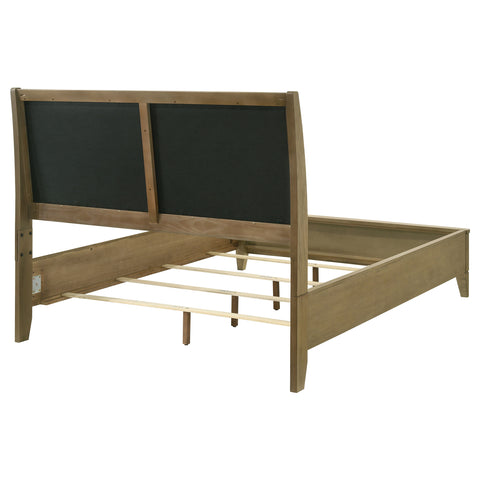 Fultonville Upholstered California King Panel Bed Natural PineNatural Pine