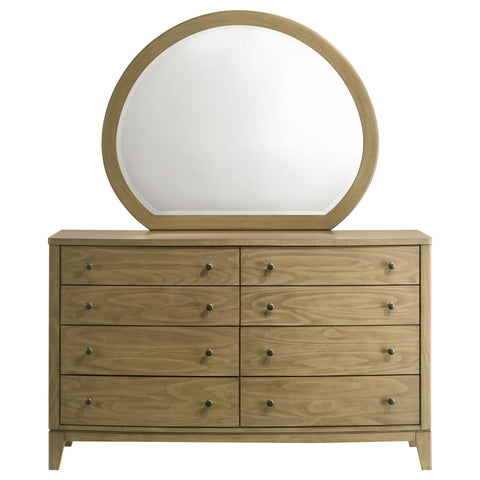 Fultonville 8-drawer Dresser and Mirror Natural PineNatural Pine