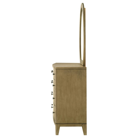 Fultonville 8-drawer Dresser and Mirror Natural PineNatural Pine