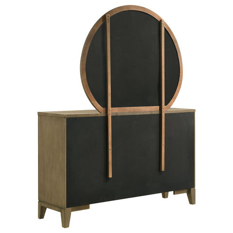 Fultonville 8-drawer Dresser and Mirror Natural PineNatural Pine
