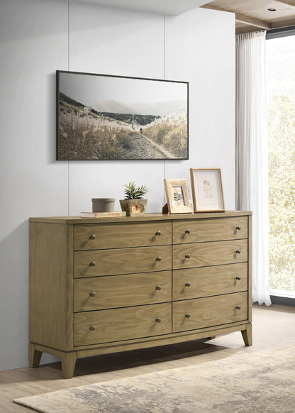 Fultonville 8-drawer Dresser Cabinet Natural PineNatural Pine