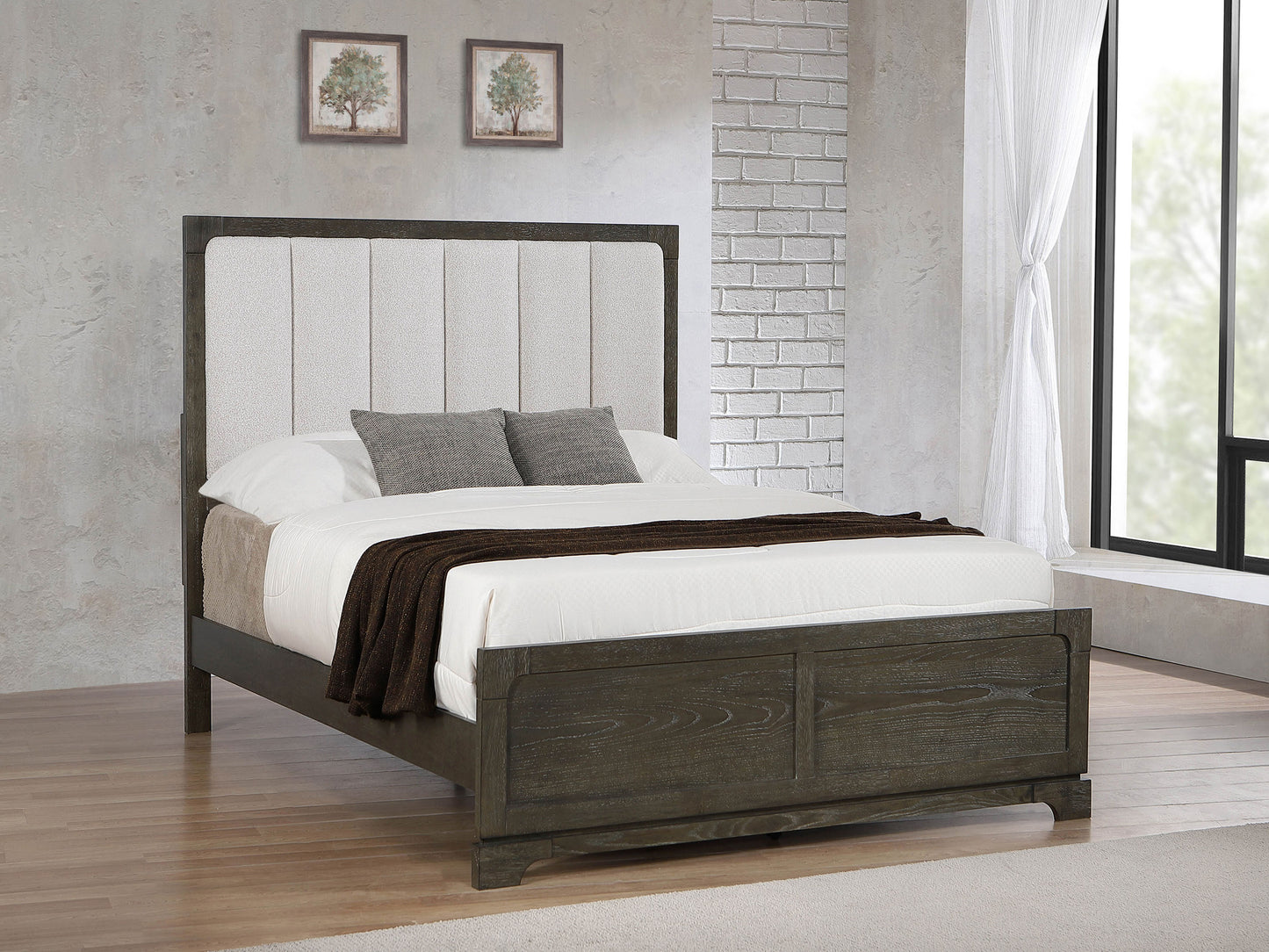 lucien park 59-inch eastern king panel bed dark cocoa
