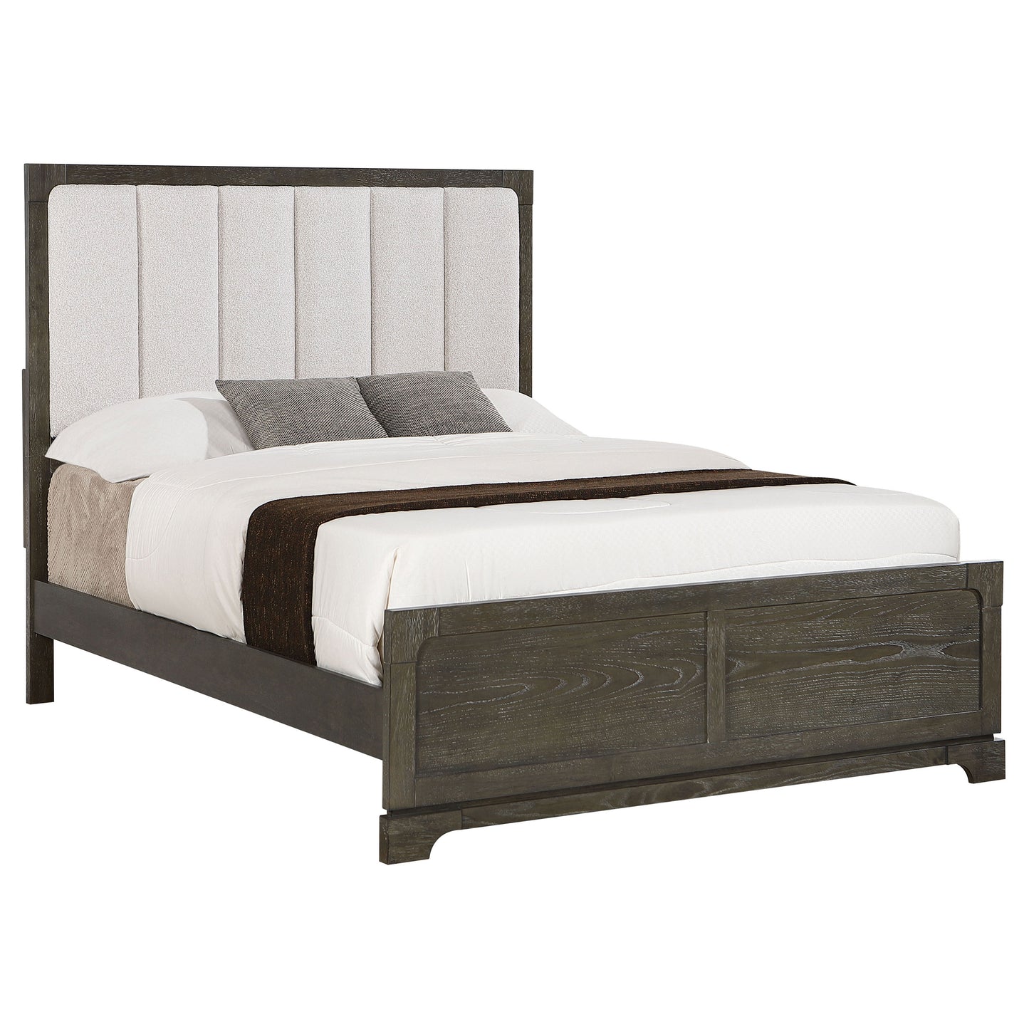 lucien park 59-inch california king panel bed dark cocoa