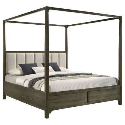 Marjorie Park Eastern King Canopy Bed Dark CocoaDark Cocoa