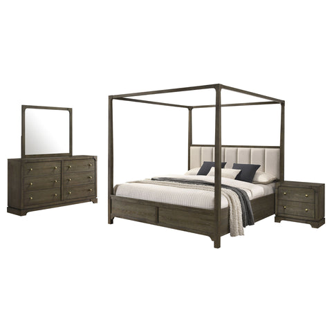 Marjorie Park 4-piece California King Bedroom Set Dark CocoaDark Cocoa