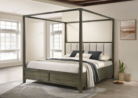 Marjorie Park California King Four Poster Canopy Bed Dark CocoaDark Cocoa