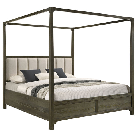 Marjorie Park California King Four Poster Canopy Bed Dark CocoaDark Cocoa