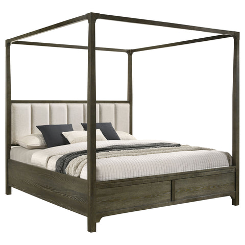 Marjorie Park Queen Canopy Bed Dark CocoaDark Cocoa