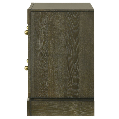 Marjorie Park 2-drawer Nightstand Bedside Table Dark CocoaDark Cocoa