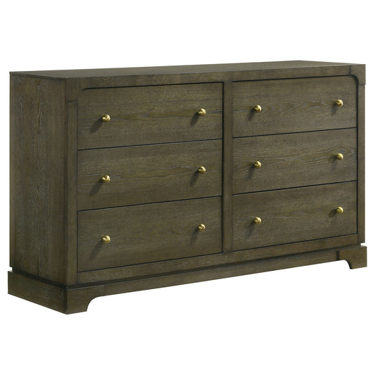 Marjorie Park 6-drawer Dresser Cabinet Dark CocoaDark Cocoa