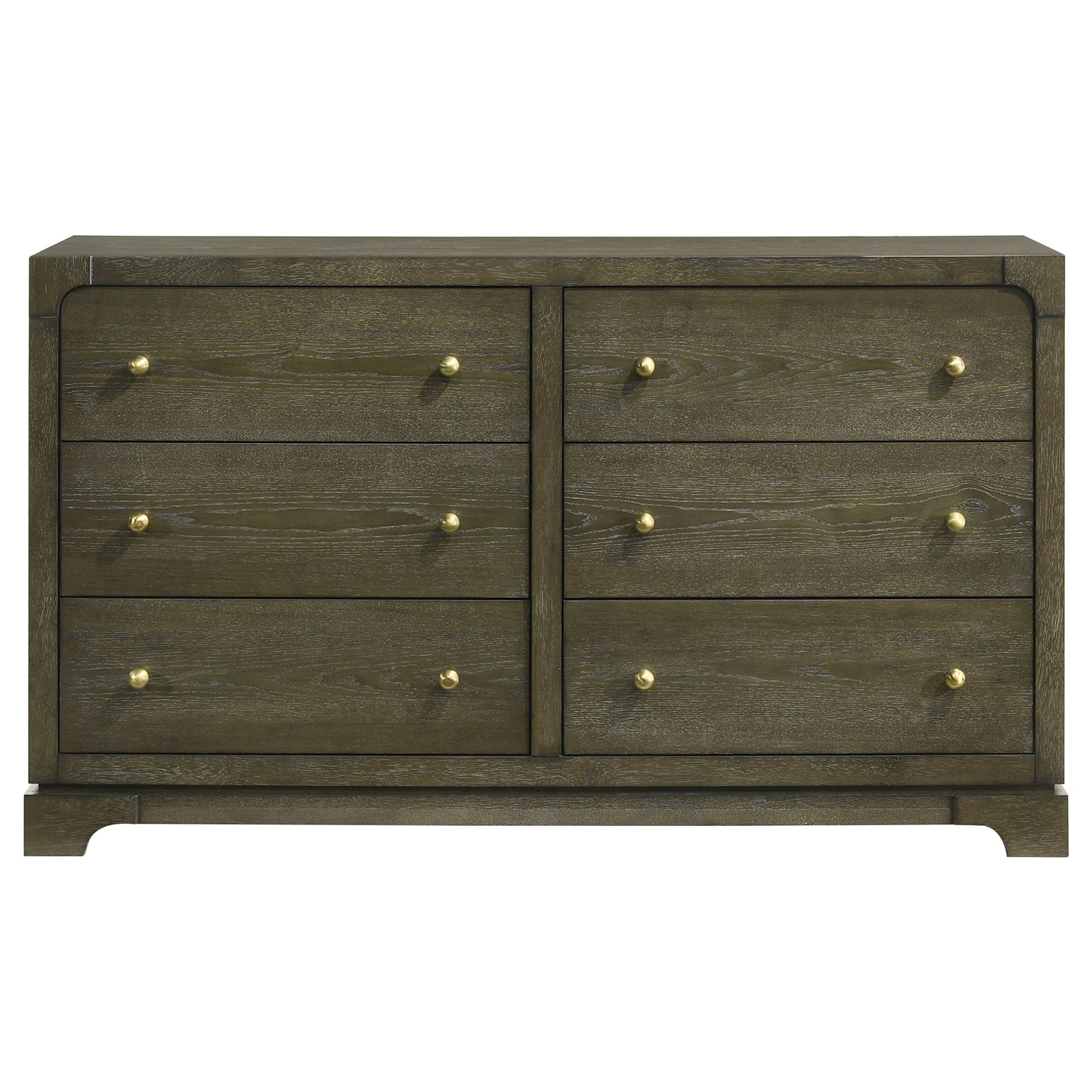 marjorie park 6-drawer dresser cabinet dark cocoadark cocoa