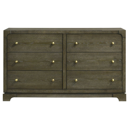 Marjorie Park 6-drawer Dresser Cabinet Dark CocoaDark Cocoa