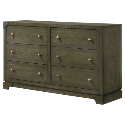 Marjorie Park 6-drawer Dresser Cabinet Dark CocoaDark Cocoa