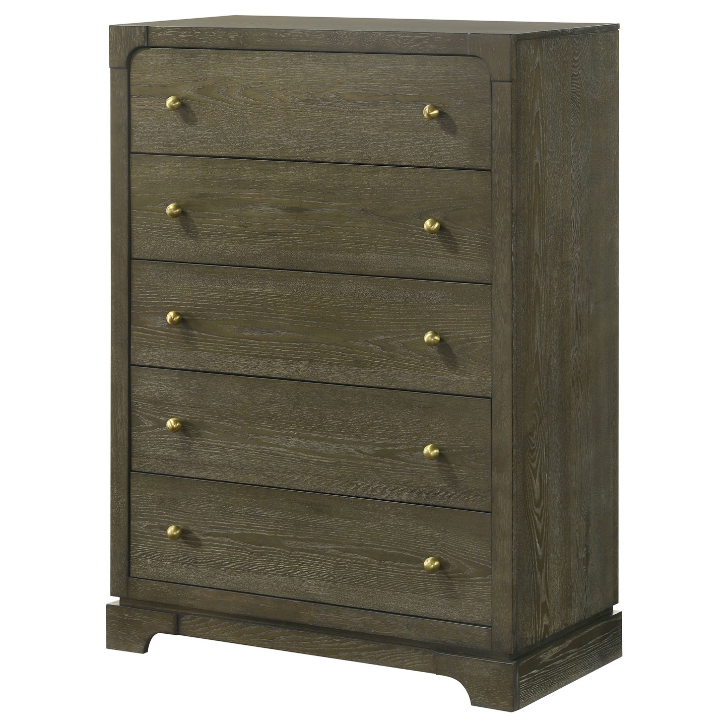 marjorie park 5-drawer bedroom chest of drawers dark cocoadark cocoa