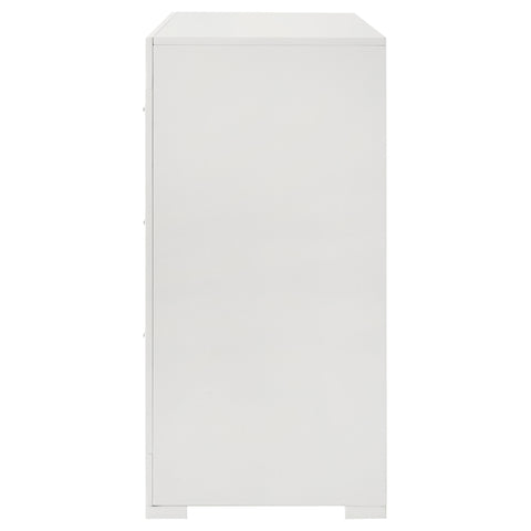 Foster 6-drawer Dresser Cabinet White High GlossWhite High Gloss