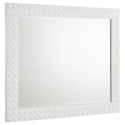 Foster Dresser Mirror White High GlossWhite High Gloss