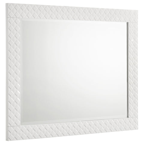 Foster Dresser Mirror White High GlossWhite High Gloss