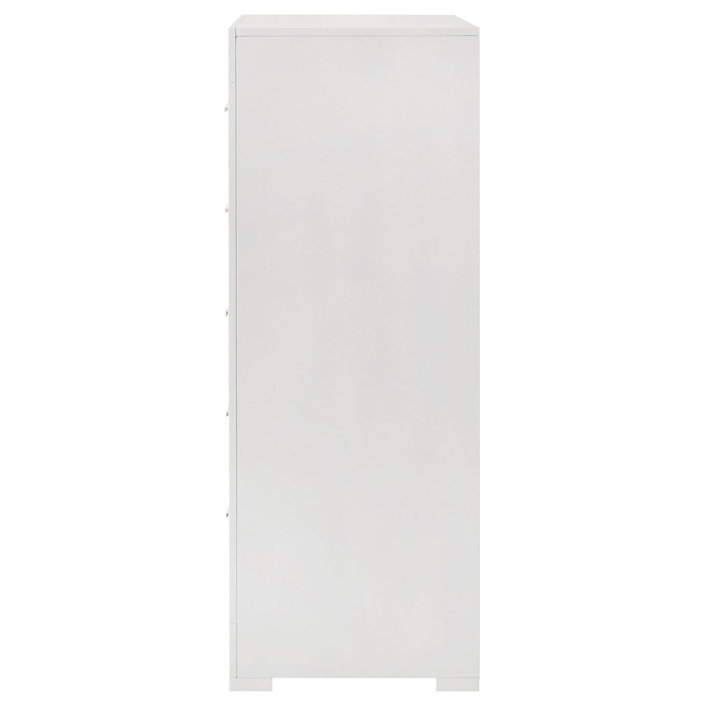 foster 5-drawer bedroom chest of drawers white high glosswhite high gloss