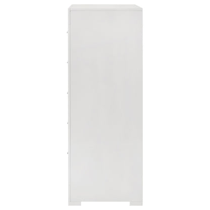 Foster 5-drawer Bedroom Chest of Drawers White High GlossWhite High Gloss