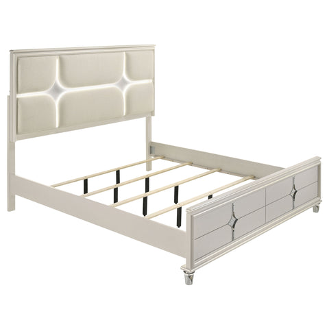 Vicente 5-piece Eastern King Bedroom Set Pearl WhitePearl White